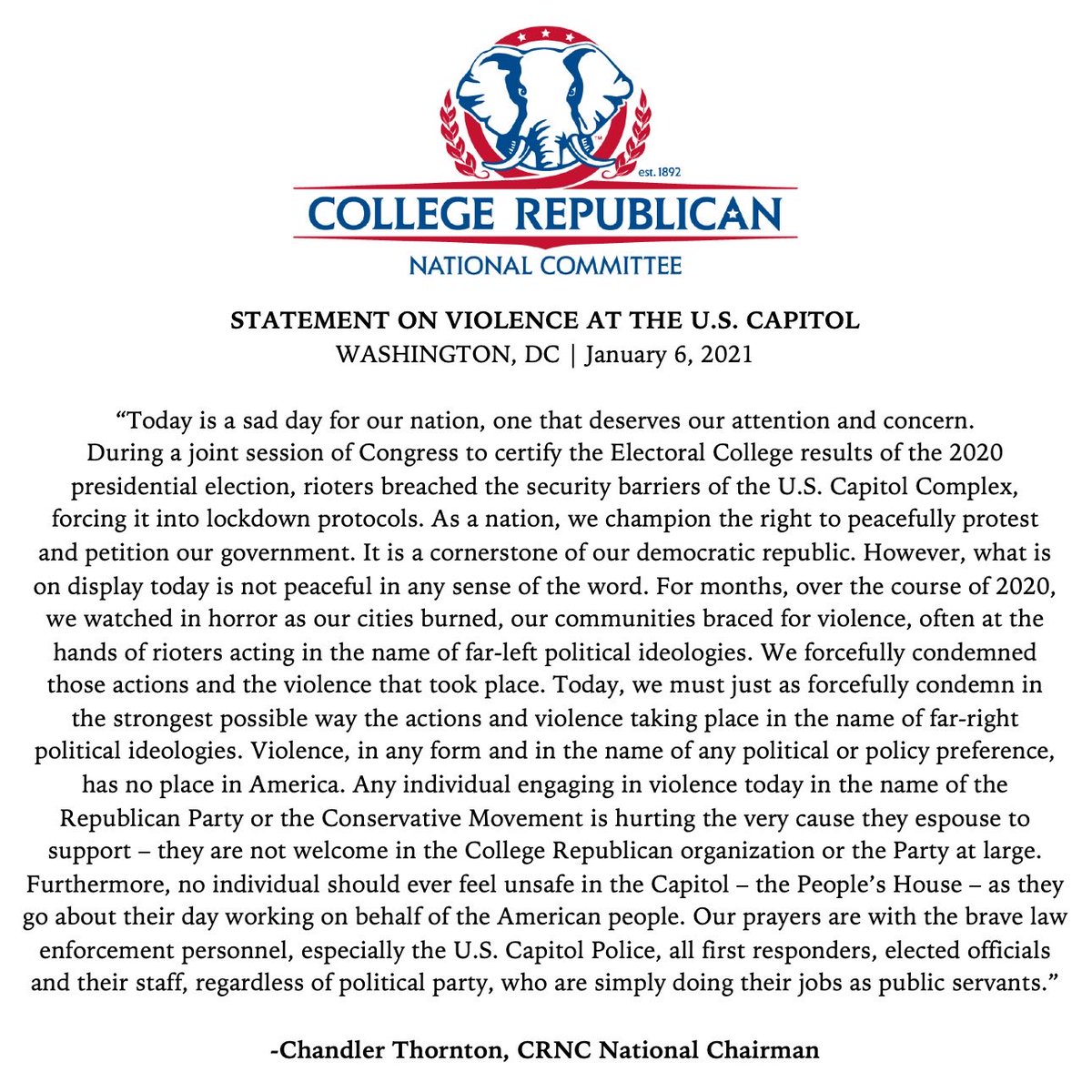 College Republicans tweet media