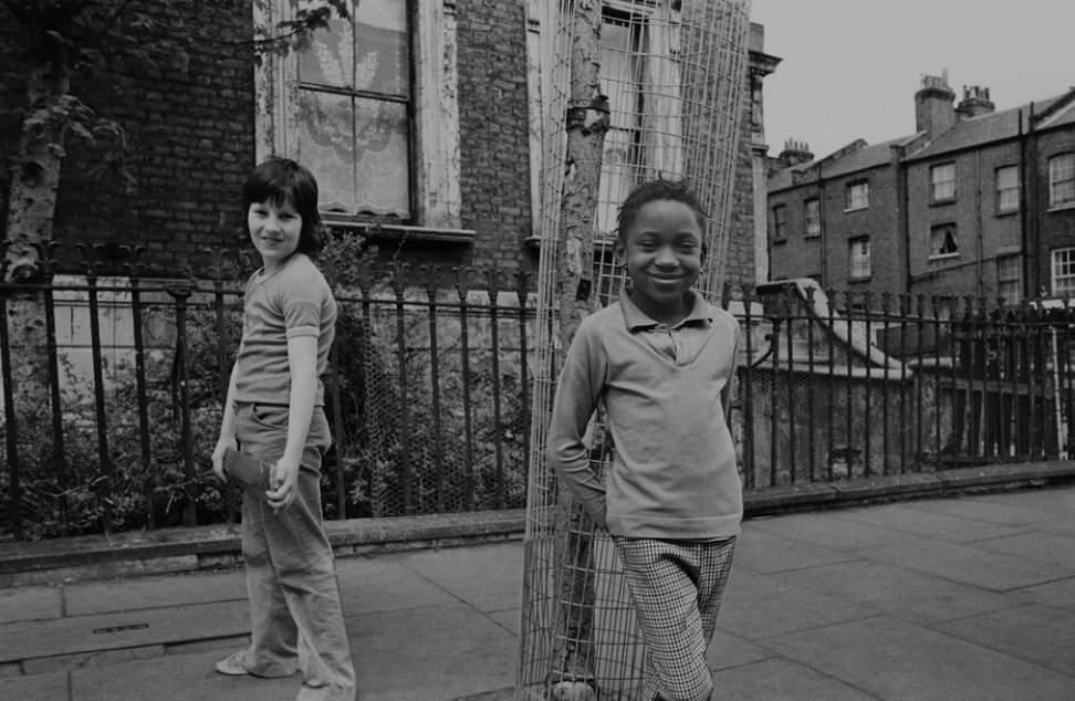 No one is born racist .London 1973 - 75.Photo Simon Pope