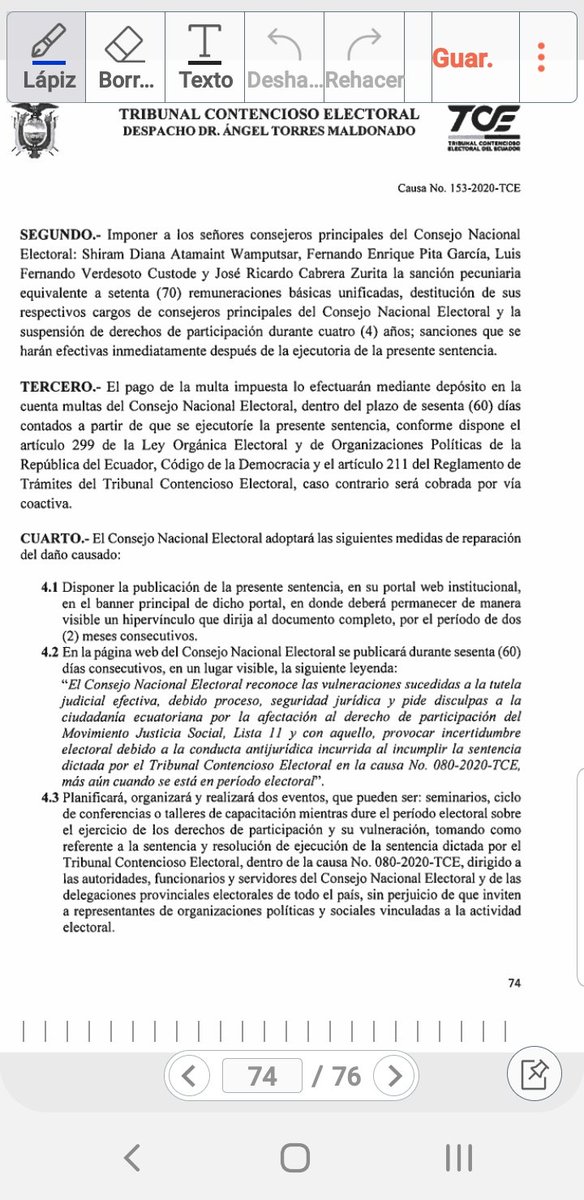 eluniversocom's tweet photo. Juez del @TCE_Ecuador destituye a 4 vocales del @cnegobec, entre ellos su presidenta @DianaAtamaint y los multa por el caso #alvaronoboa https://t.co/dDQkL4jS3U Vía @gonzalezxv