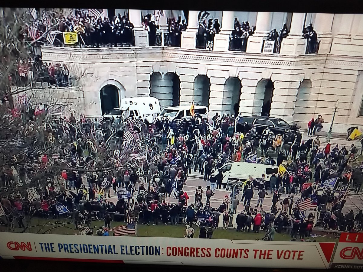 Armed mob in Washington, DC! Trump continues to encourage this behavior by his cult followers. Certification of US election has been stopped by this unlawful mob. Republican Senators supporting Trump and this mob should not be in our Senate in Washington, DC.