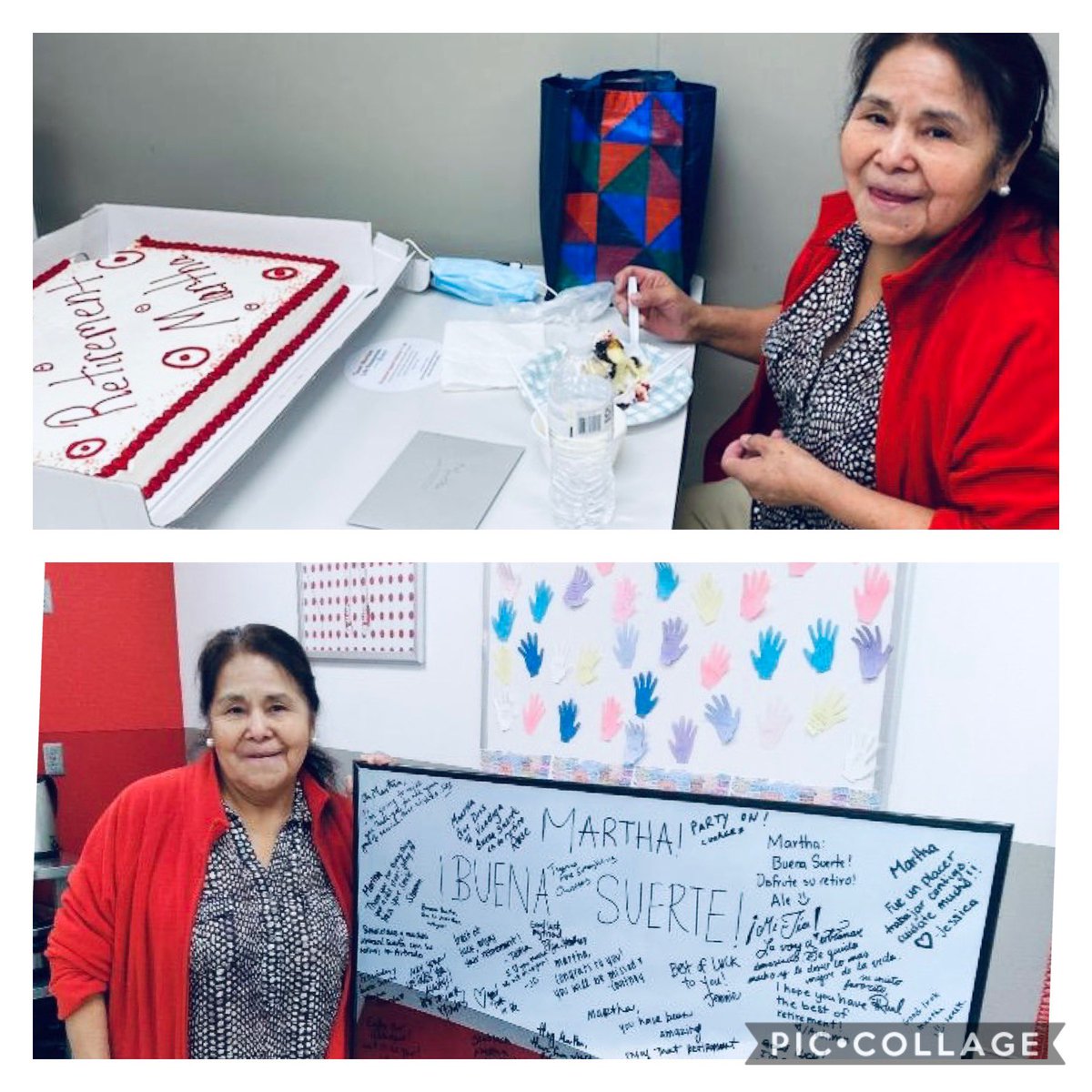 Our amazing team member, Martha is retiring after 21 years at Target.  We are so happy for her (but sad for T1753😢).  I worked with Martha for almost 5 years and I can tell you she will be greatly missed! Buena Suerte Martha! <a href="/r_d_parsons/">RD Parsons</a> <a href="/OneEyedLance/">Lance Leithead</a>  @KarlieHHubbard