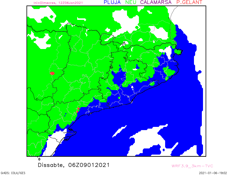 mauri_francesc's tweet photo. Tuit 2. Dissabte i diumenge s estén la nevada a TOT el país. A línia de costa i per sota de 200 m. es pot veure nevar. Pocs cops tenim 2 dies amb neu gral.!!!A la serralada Prelitoral es podria arribar als 50 cm en tot l episodi. Situació incerta avui i que pot donar sorpreses. https://t.co/ZQa3sLNgwO