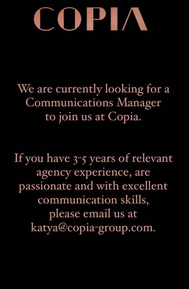Copia Group (@copiagroup) on Twitter photo 