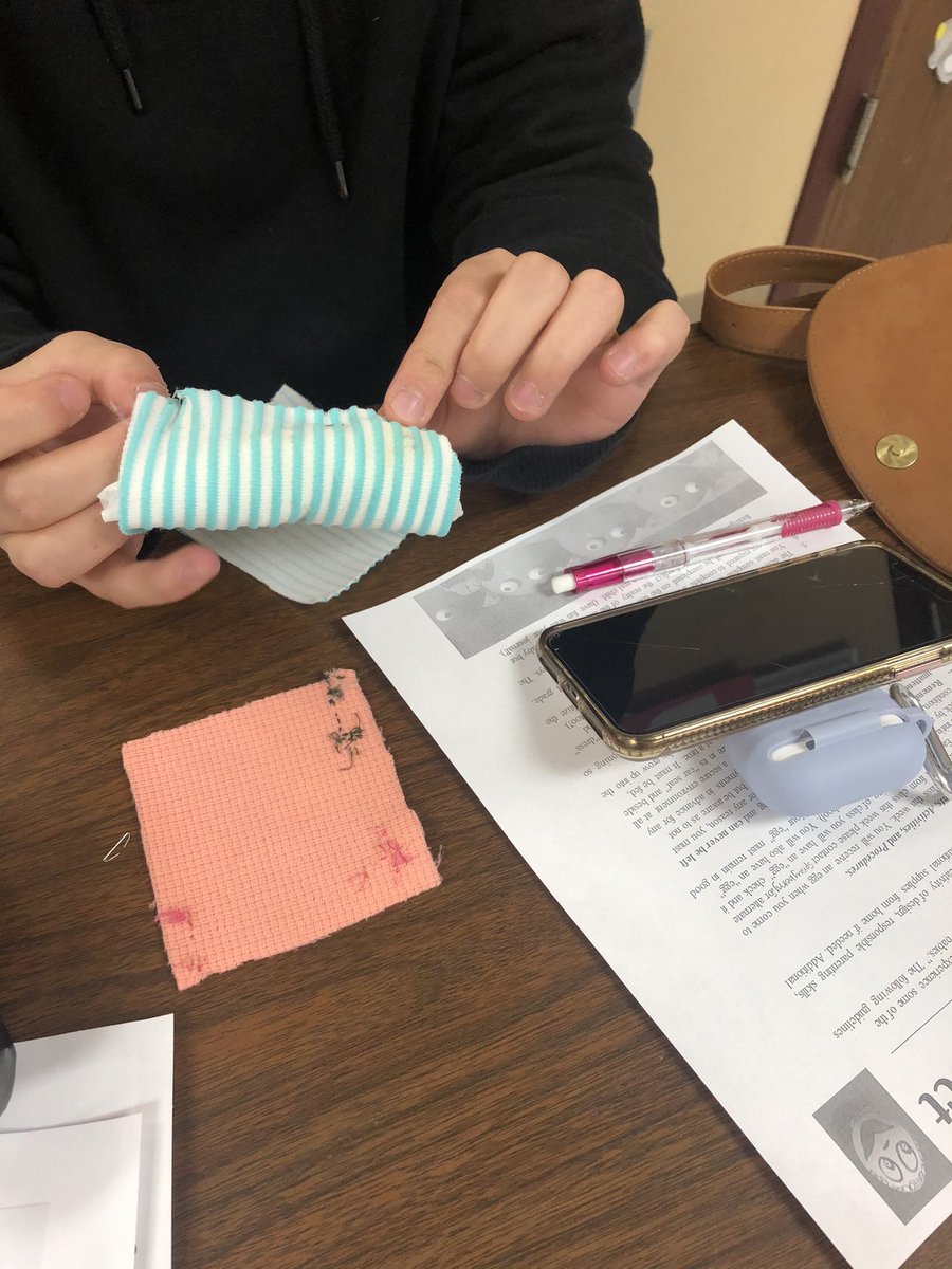 MSprayberry_FCS's tweet photo. Making clothes and carriers for our egg babies! #humangrowthanddevelopment #CTE #tivybest @Kerrville_CTE https://t.co/0fO4MUCBdj