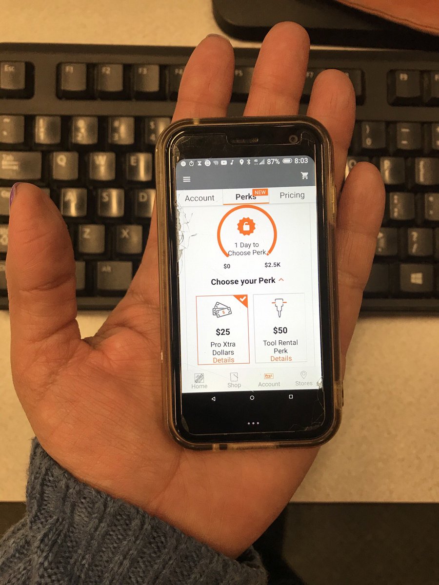 Pro Perks come in small sizes, but the rewards are always big! Our customers are excited to be using their app. #properks #BellevueHomeDepot #4711 #prorewards