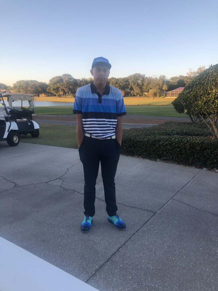 chantel_mccabe's tweet photo. Speaking of different on the golf course @sownyeti359 was rocking these yesterday. Designed by @RossBeal 👀 https://t.co/PSLLeCcRyj