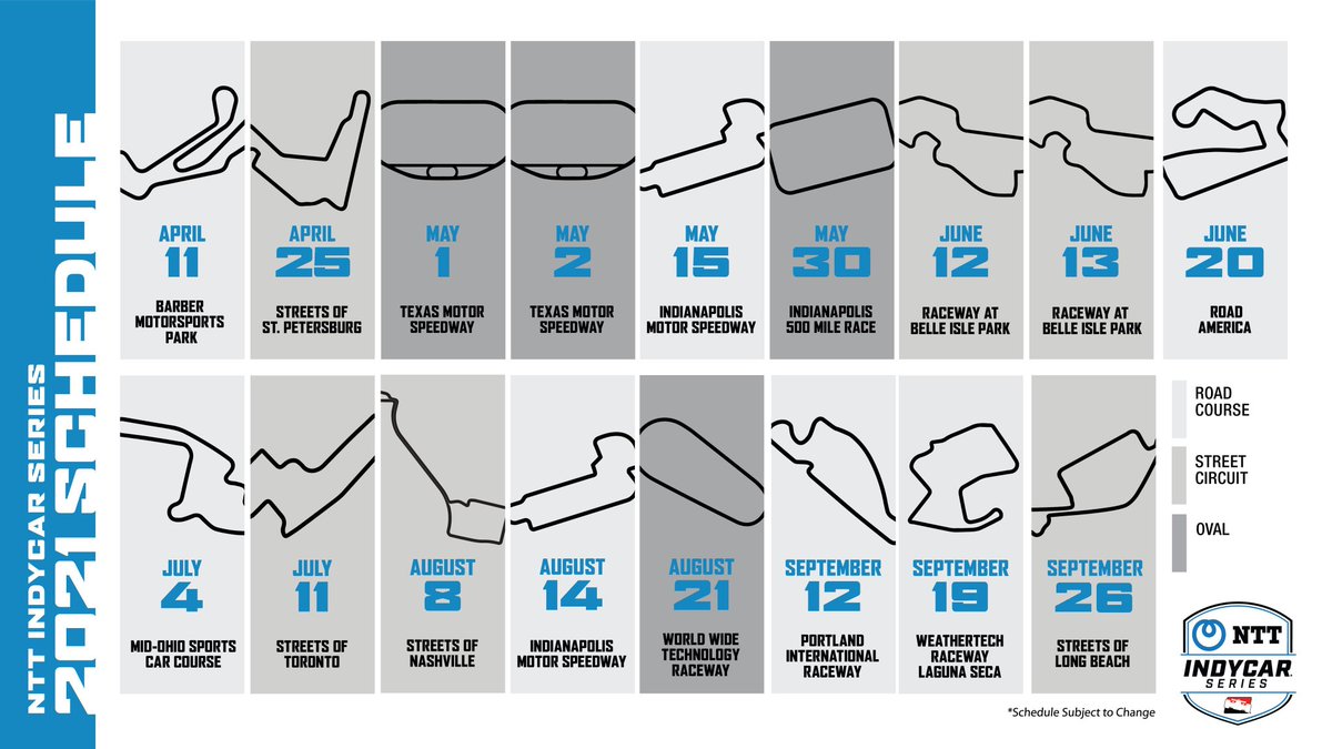 thefairplaybr's tweet photo. #Indycar #BREAKING: Por conta dos casos de #Covid19 na Flórida, a Indycar alterou o #StPeteGP de 7/mar para 25/abr. Assim, O Barber Motorsport Park passará a sediar a abertura da Temporada 2021 da Fórmula Indy, em 11/abr.
📸: @IndyCaronNBC
#indynodazn #indynobandsports https://t.co/FCoB4dR1vC