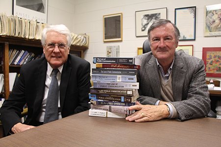 UGAGrady's tweet photo. We congratulate William “Bill” Lee on his retirement after teaching communication law to thousands of students during his 42-year career at Grady. 

Dr. Lee's lessons are frequently cited as some of the most valuable and applicable after graduation.  

https://t.co/tGZawbXTQK https://t.co/sHBDCNdatu