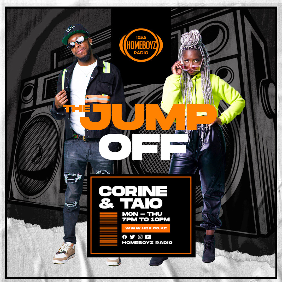 HomeboyzRadio's tweet photo. Wednesday evening never sounded so good! The gang @CorineOnyango @thisismataio @FrankieTheBran is in the building and @djnamosky is back with your second dose of the #Traplab mix! #THEJUMPOFF go any requests? comment below. https://t.co/ONHQsL4bau