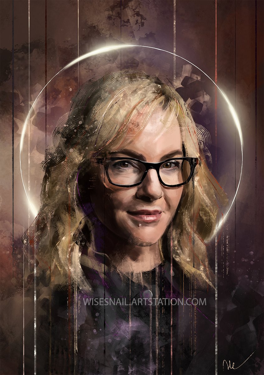 #Linda is one of my favourite characters from #Lucifer, and it was about time I'd paint her! <:

I hope you like this #portrait of @RachaelEHarris 💙

#RachaelHarris #Lucifer #LuciferNetflix #Wisesnail #Portrait #LindaMartin