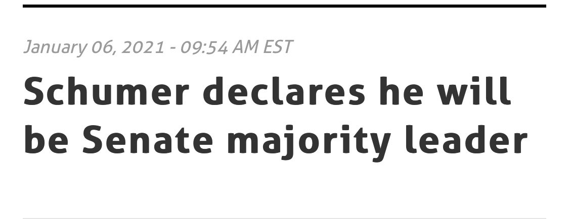 charschumer's tweet image. I declare myself Majority Leader