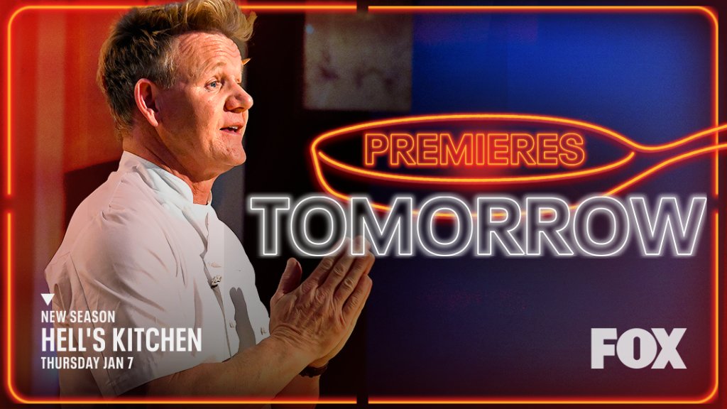 HellsKitchenFOX's tweet photo. Are you donuts ready? 

@GordonRamsay is back with an all-new season of #HellsKitchen tomorrow at 8/7c on @FOXTV. https://t.co/ePgov8nMCF