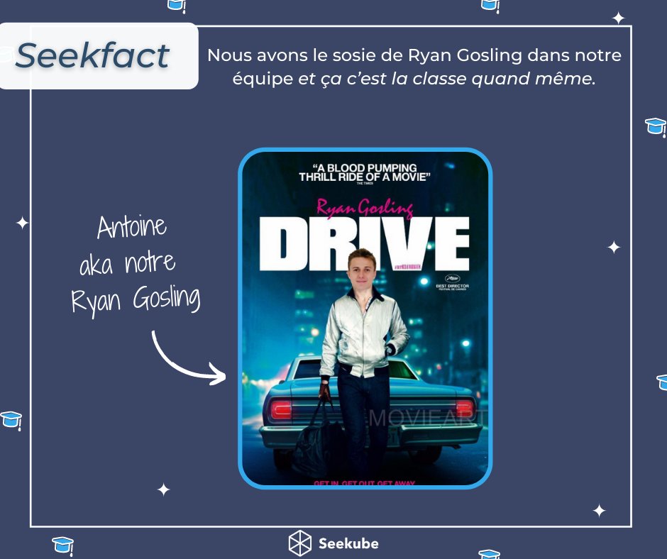 Seekfact de la semaine : Ryan Gosling travaille chez Seekube ! 😎👀