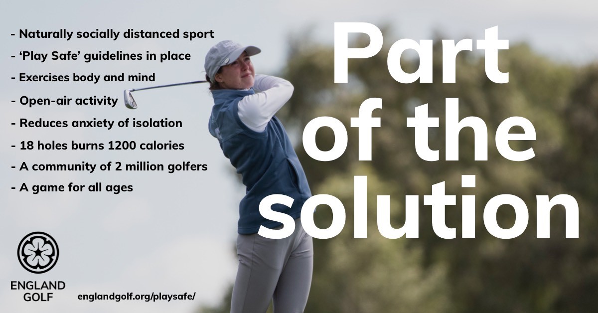 We believe golf is part of the solution.

✅ Covid-secure
✅ Socially distanced
✅ In the open-air
✅ Healthy pursuit
✅ Open to all

Read more: fal.cn/3cA96