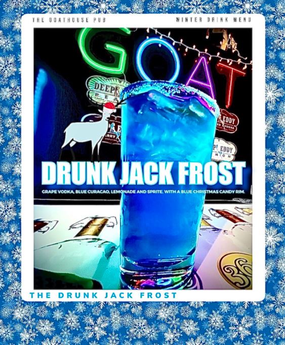 Who's ready to get slushed?! ❄️ Chill out by sipping on our Drunk #JackFrost #cocktail! #BarLife