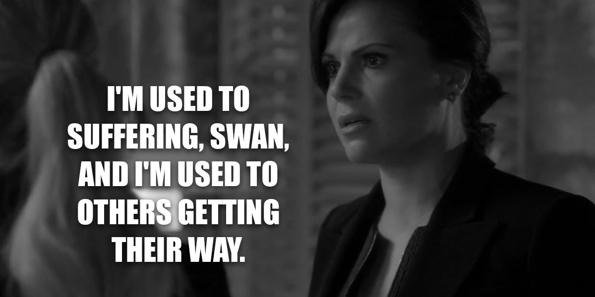 One quite often begrudged her her happiness. Whether you like it or not, Emma chose Killian & he made her happy. But Regina was never supportive of that.The other only ever wanted her to have her heart’s desire & everything he did, he did for her future. For her happiness.