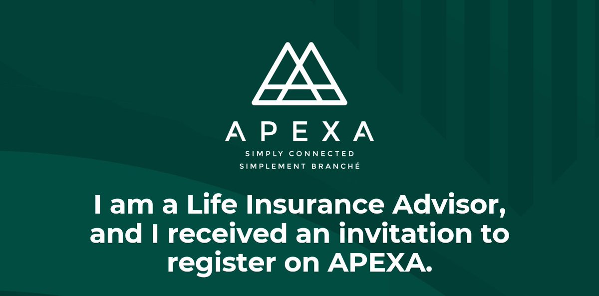 APEXA_Corp's tweet photo. Life Insurance #Advisors, are you wondering why you received an invite to join #APEXA? Here's a recap for you. Scroll down for previous posts on the #features and #benefits of APEXA, and stay tuned for fresh posts every Wednesday! #LifeInsurance https://t.co/AAKQfL8j6c