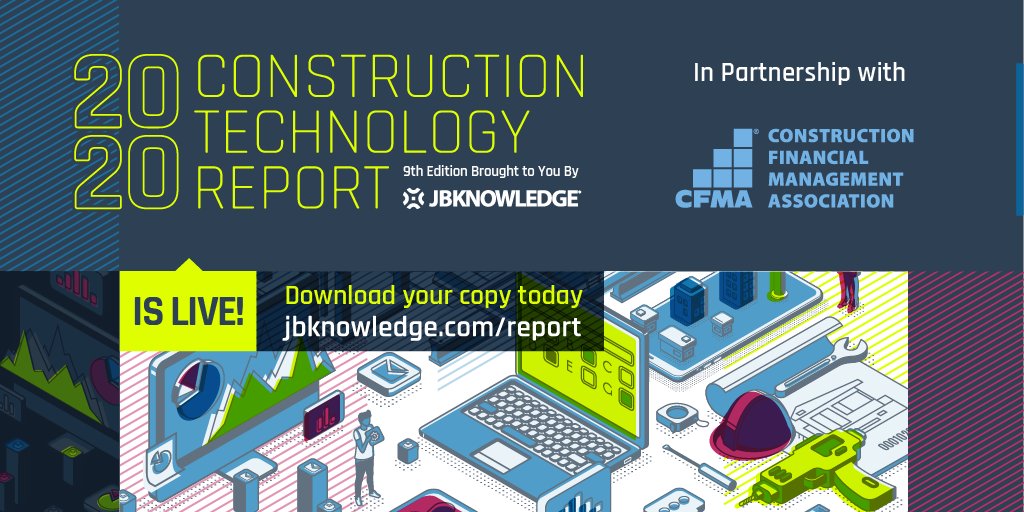 CFMA's tweet image. Do you know how much your construction company spent on IT last year? Find out what companies just like yours spent on IT in 2020 in JBKnowledge&apos;s #ConTechReport download the report here  &amp;gt;&amp;gt; jbk.fyi/3n7LbtO?utm_ss…