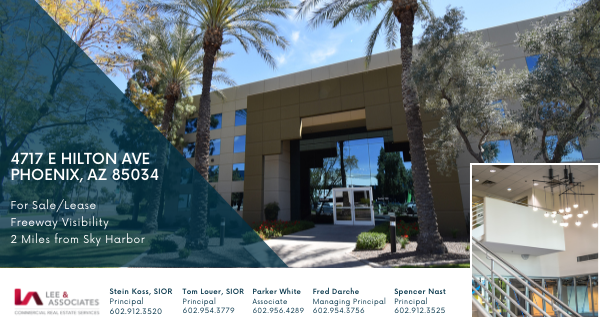 Available! Lee &amp; Associates is excited to represent 4717 E Hilton Ave as the exclusive agents to lease and sell this property. Contact the team for more information or to book a tour.