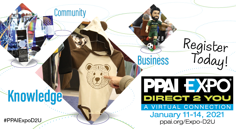 PPAI_HQ's tweet photo. Start your new year refreshed and equipped, ready to roll. Fresh ideas, new contacts and an experience you won’t forget. #PPAIExpoD2U Register Today https://t.co/ucIX4PI7y5 https://t.co/0fNVDZZclV