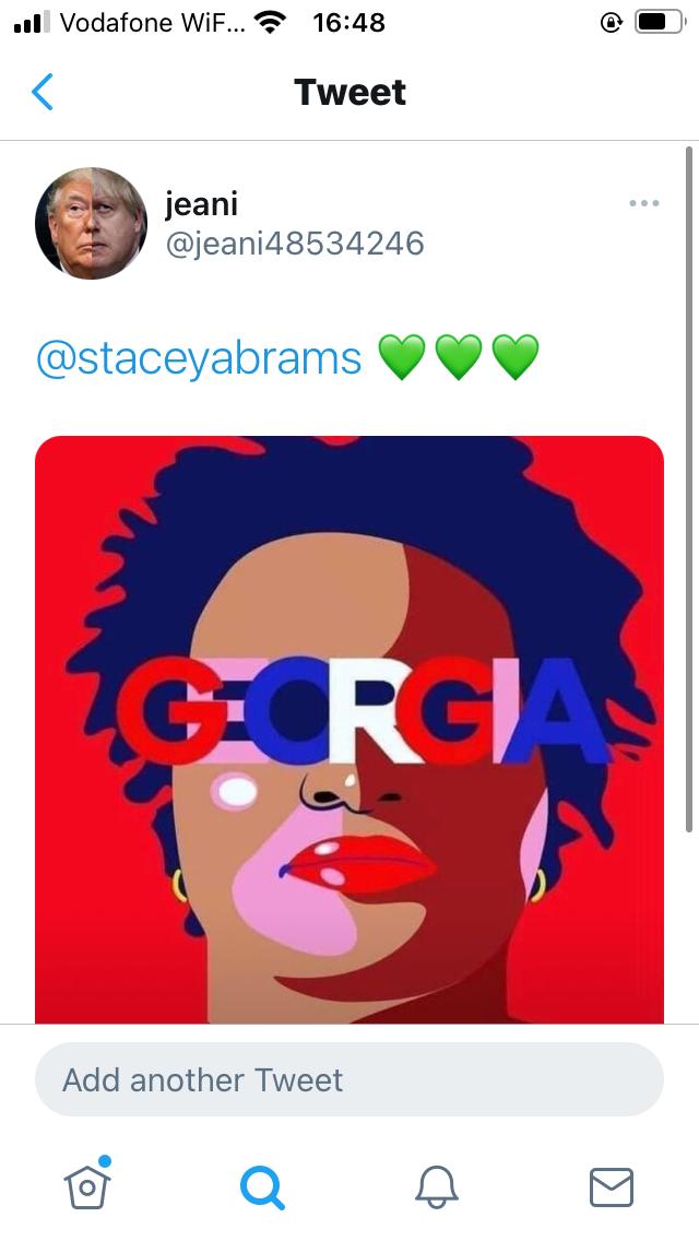 nikbaylee's tweet photo. @staceyabrams 🙏🙏🙏 https://t.co/Dz6UciOHMw