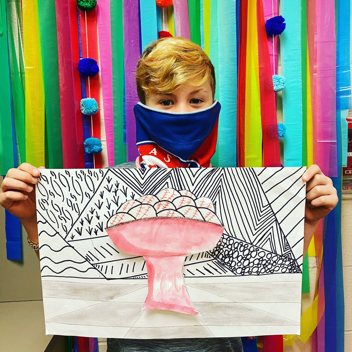 5th graders have been putting a modern twist on the classic bowl of fruit still life! 🍎 I love seeing students passions in their artwork through choice! #elementaryart #choice <a href="/JustinJags/">Justin Elementary</a> <a href="/NISDFineArts/">NISD Fine Arts</a>