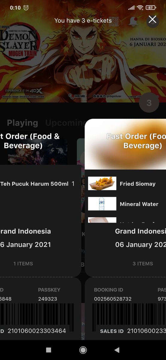 Shimarin022's tweet photo. @CGV_ID Hi min, mohon bantuannya saya melakukan booking untuk makanan dan minuman untuk tgl 7 jan 21 pada tgl 6 jan 21. Tetapi knp detail tgl pada booking ticketnya tgl 6 ya bukannya tgl 7 jan 21, sudah melakukan 3 kali metode yang sama tetapi hasilnya tetap sama. https://t.co/b79faeJWhu