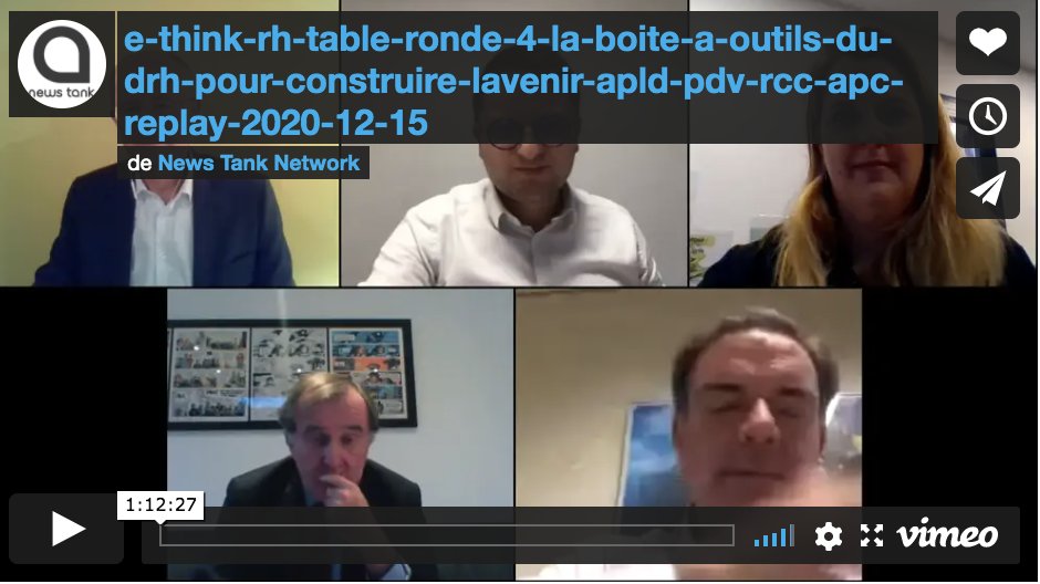 exclusiverh's tweet photo. Replay 🎥 Table ronde #eThinkRH : « La boîte à outils du DRH pour construire l’avenir » ➡️ https://t.co/s43L7OBdAl
Avec les experts Pierre Ferracci @GroupeAlpha, Alain Everbecq @Poclain, @audrey_guidez Groupe Alienor et Jean-Philippe Cépède @centreinffo via @NewsTankRH ! #DRH https://t.co/PEA87PW13a