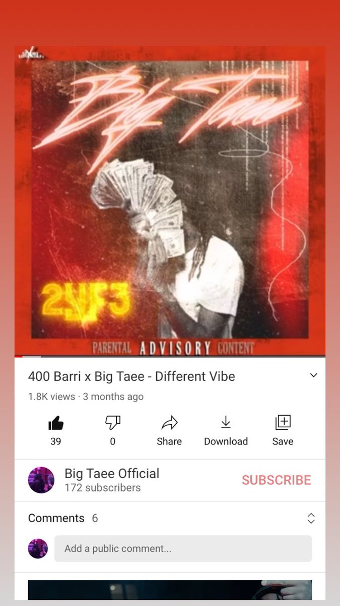 23Taee's tweet photo. Tap in search Big Taee on YouTube https://t.co/gu0HE2mQkB https://t.co/FgaPdnpXop