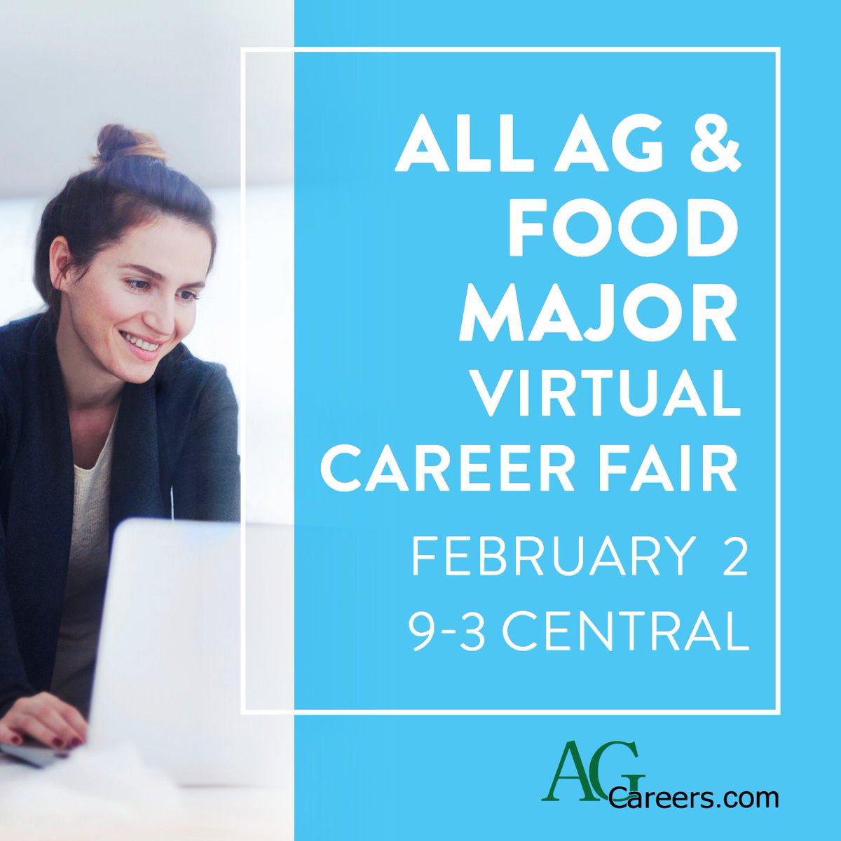 AgCareers's tweet photo. United States AG &amp; FOOD MAJORS: we have a nationwide #VirtualCareerFair February 2! Join us &amp; our organizing partners @ClemsonCAFLS @iastate_cals @UNL_CASNR @ACESIllinois for an added opportunity to explore careers in #agriculture and food. Register here: https://t.co/wyxt5PSvei https://t.co/Xyz3kEFGHj