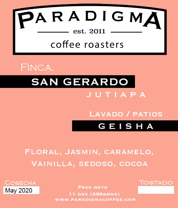 este año queremos invitarlos a que prueben el nuevo cafe de Finca SAN GERARDO ubicado en Jutiapa. Una variedad única llamada Geisha. Puede ordenarlo aquí o por medio de este link.   pagaloshop.com/producto?20796