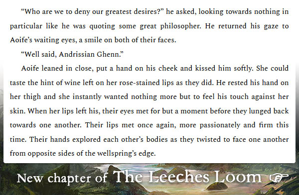 MattMelvin's tweet photo. So, uh, I wrote a sex scene...

Also, it's the FINAL CHAPTER! Book 1 is officially done, the perfect time to get your friends to start reading 😉😉

👉 https://t.co/kJj2uqKHUW https://t.co/2oLE2je2pd