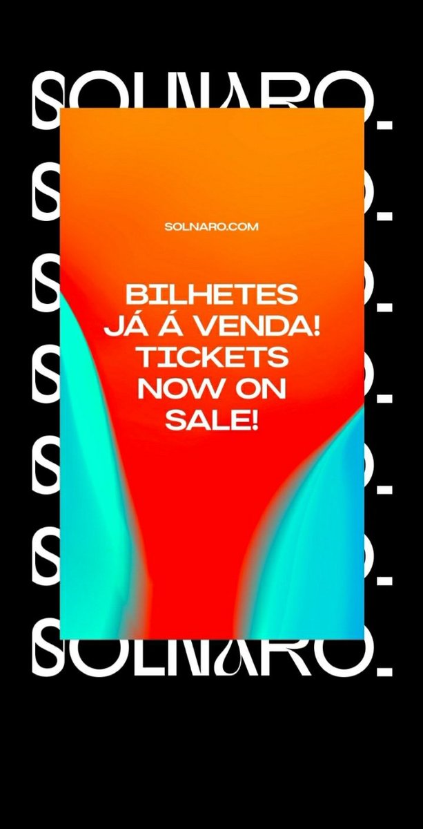 SaiDiabo1's tweet photo. Já compraram o vosso bilhete? Estão à espera do quê? Isto promete.
Mais informações:
👉 @Solnarofestival 👈 https://t.co/vyXoqQAGXi