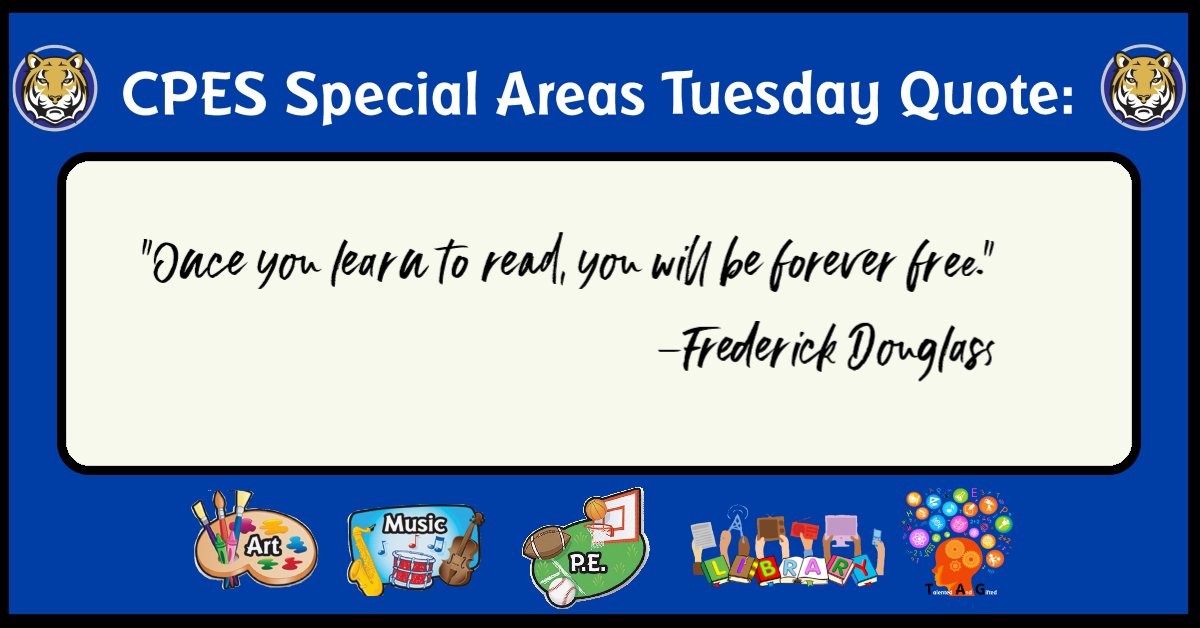 cpes_music's tweet photo. Our 2nd quote comes from Frederick Douglass!

@NewCollegePk_ES @dr_otway @Bushc1Cassie @CPES_VisualArts @iAmAllisonB @CPPE_FCS @ladyv1274 https://t.co/3h2DCG817T