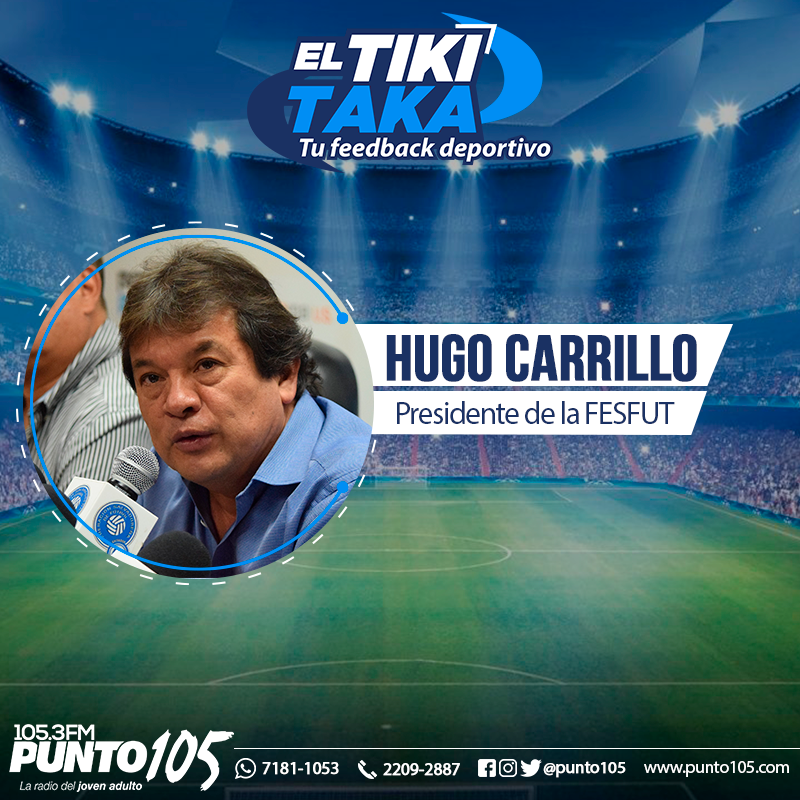 ¡Escúchanos a partir de la 1:00pm en el 105.3FM!📻 

Tendremos enlace telefónico con Hugo Carrillo, presidente de la <a href="/fesfut_sv/">FESFUT</a>, hablaremos del futbol nacional🇸🇻 #ElTikiTaka

📲 TuneIn: Punto 105
🌐 punto105.com