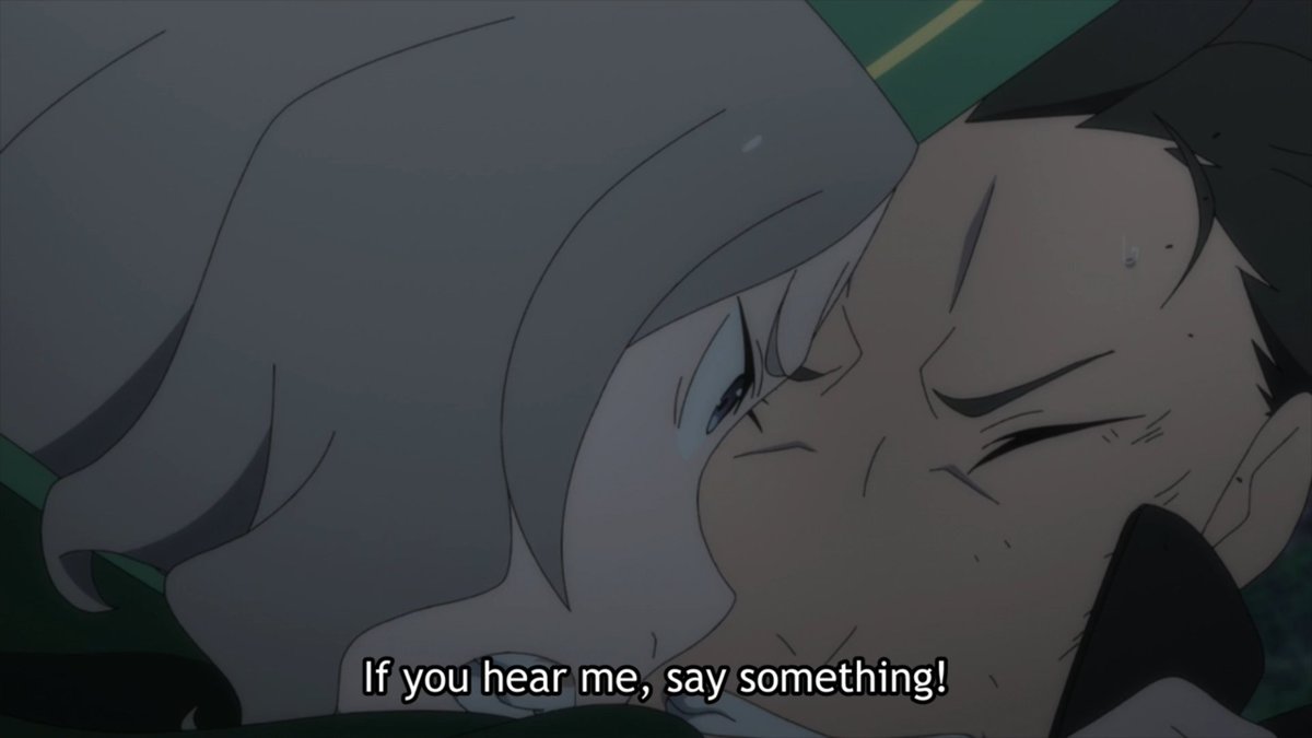 What Subaru needs is to be knocked to his senses—literally—as Otto lays out his character flaws before him. Here, it's Subaru's weakness by himself and refusal to reach out that's being addressed. This display is to show us he's so weak that even a merchant can knock him down.