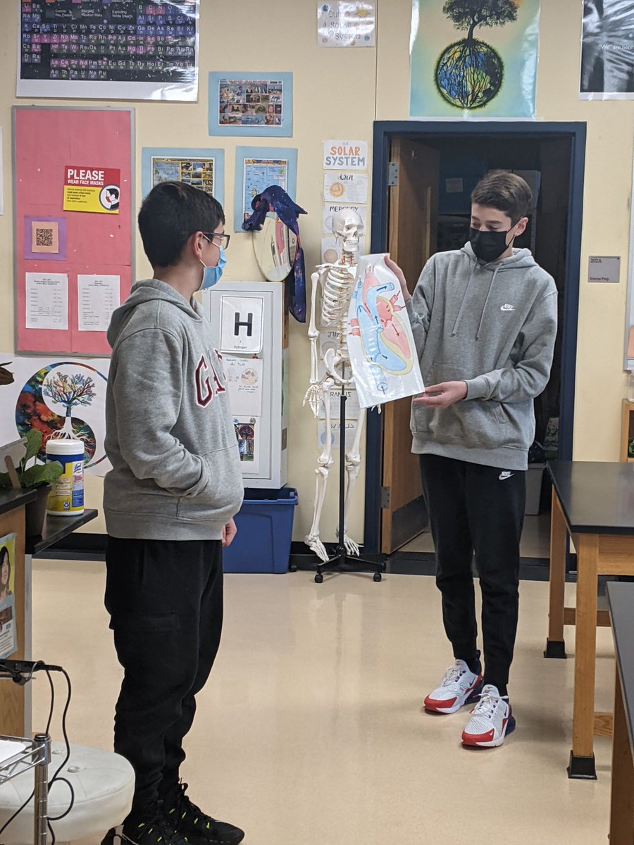 Alex and Bobby teaching the class how the heart works!!! What's up Honors Bio Period 5- word! #whpantherpride
