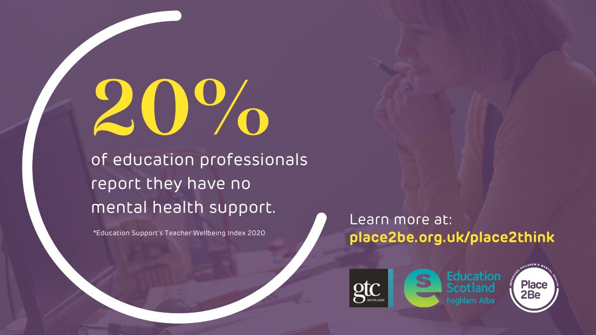 Place2BeScot's tweet photo. Teacher self-care has never been more important. School leaders/teachers can now access free online mental health sessions with experienced @Place2BeScot clinicians. Sign up to an information session https://t.co/PN3C1jE6fi #Place2Think @Stephanie_Peat @na_leadership @GGillHHam1 https://t.co/i7tCgCPLjN