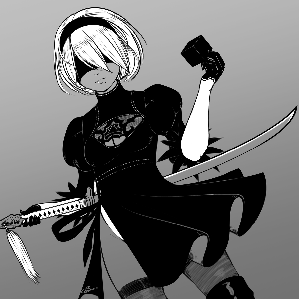 More Toobs.
(3) 2Beans + (1) First fan art from WAY before I played the game
#2B #NieRAutomata #ニーアオートマタ 