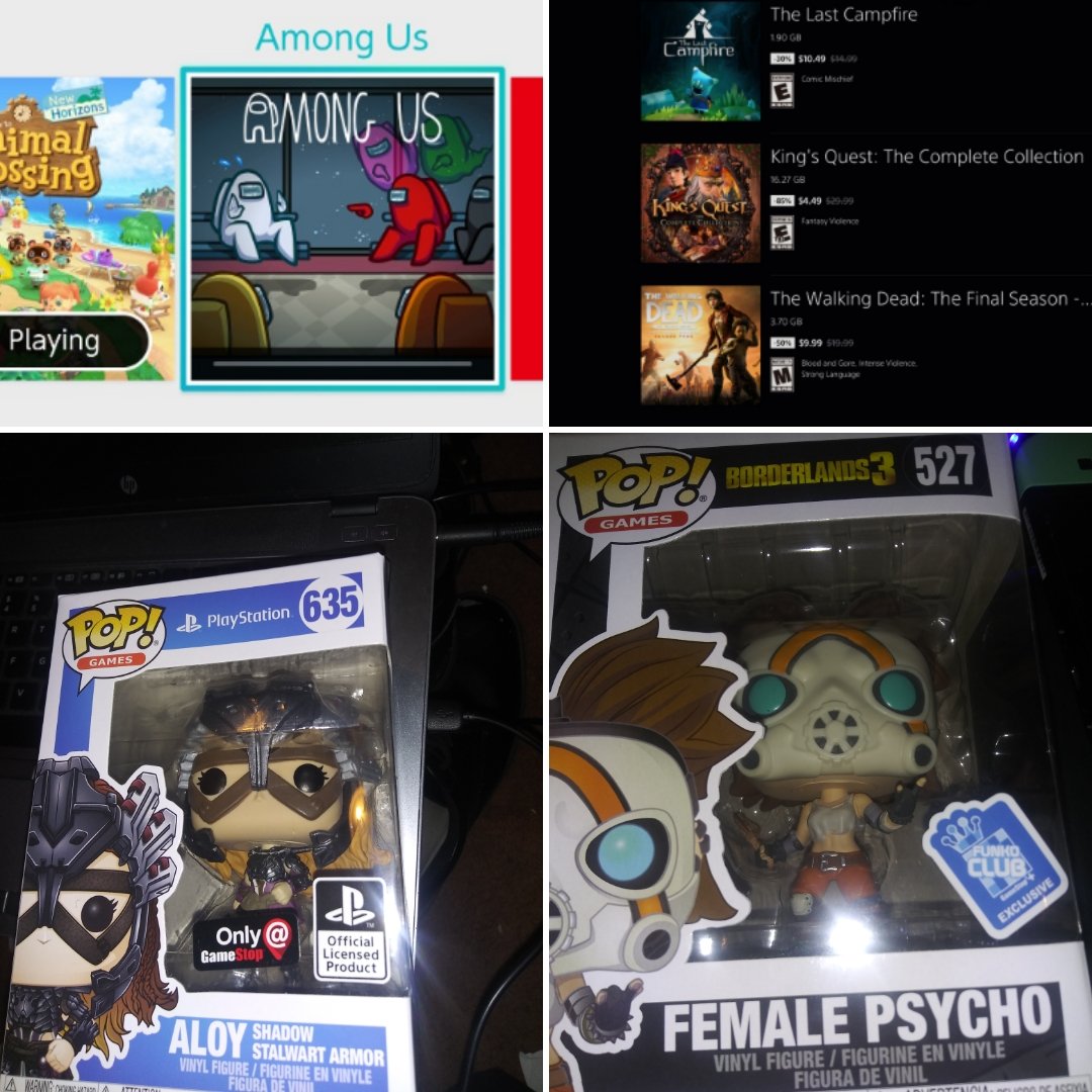 Remnant_King_'s tweet photo. Happy #ThreeKingsDay π π got #Lego #Minecraft for Christmas rest recent gifts. #AssassinsCreedValhalla hidden blade #Fallout #Fallout76 cards thanks @LetitiaTHELemon #AmongUs #Switch #TheLastCampfire #KingsQuest #TWDS3 #PS5 #HorizonZeroDawn Aloy #Borderlands3 female psycho pops https://t.co/UB0KTxPNyZ