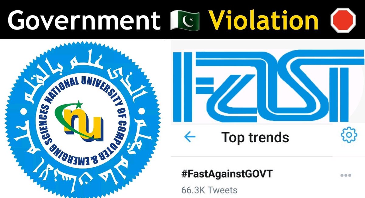 DekhloPK's tweet photo. #FastStopTorturing, #FastAgainstGOVT Trends on Twitter as students Protest 🛑 on campus Exams on Short notice of 5 Days. More Details : https://t.co/yQzOfkzXCd https://t.co/dvHr03sZ2y