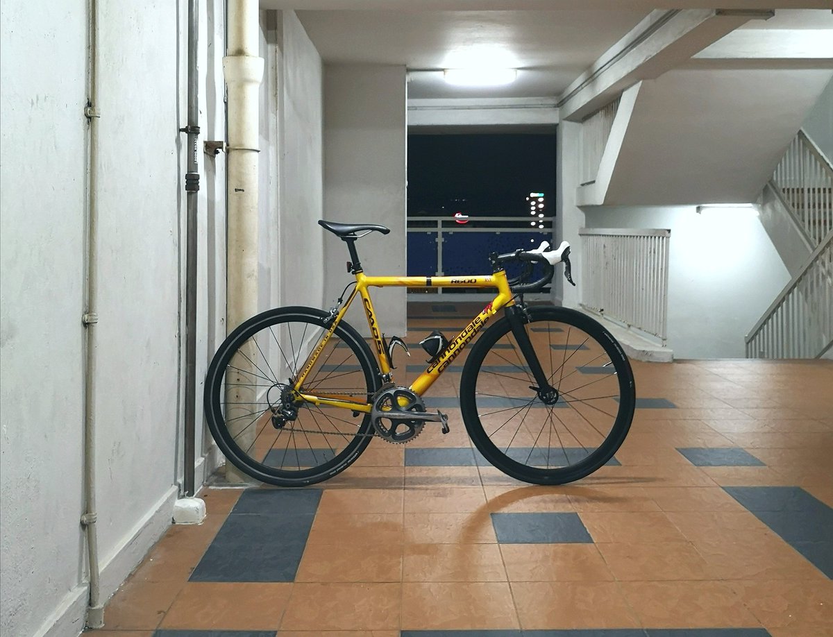 jamal_wagiman's tweet photo. Yeah it's back with a new pair of wheels
#derailleurbasterds #CANNONDALE #caad5 #baaw #rideeverything https://t.co/G1riffikai