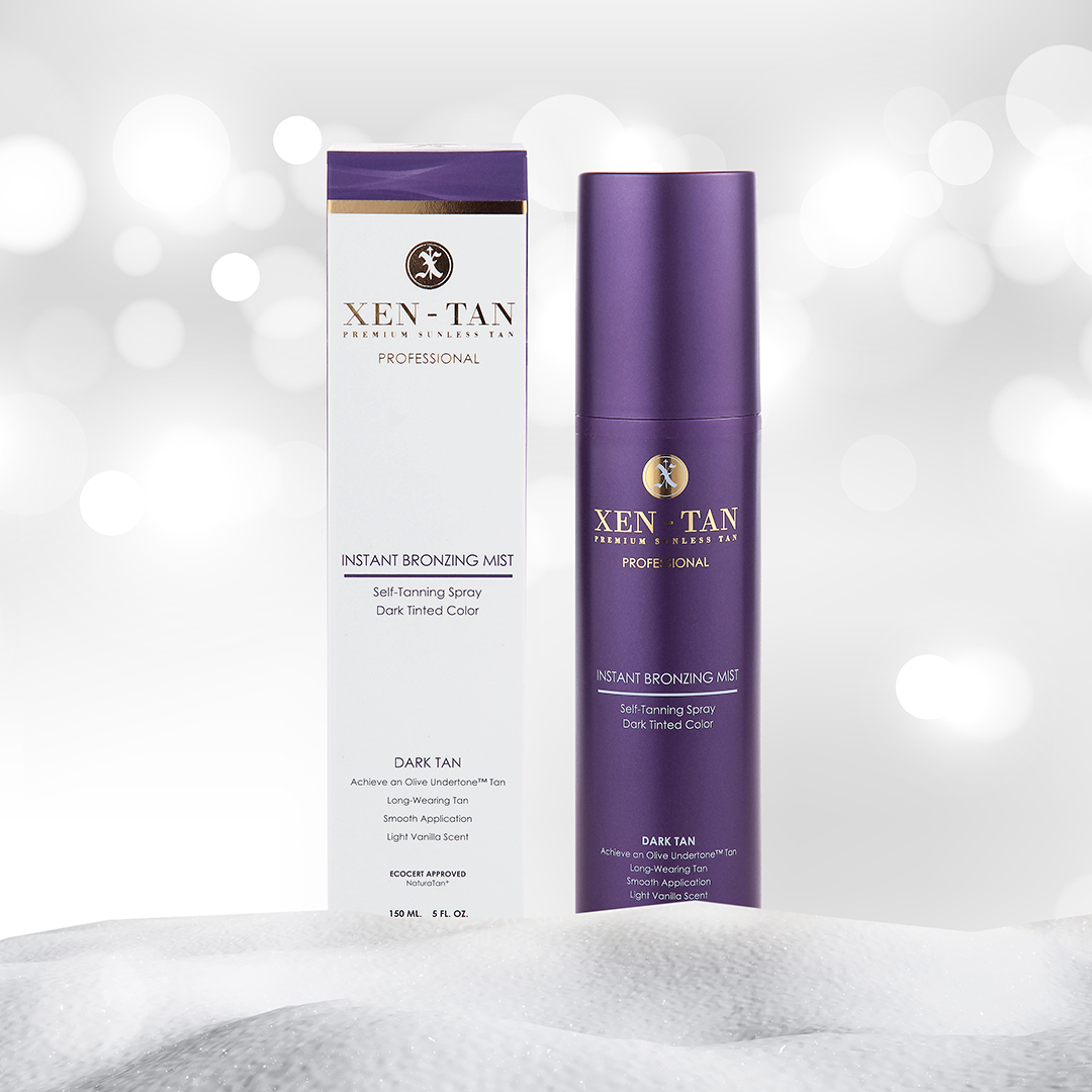 Celebrate the new year with a fresh glow 💜#xentan #tan #tanning #selftan #sunlesstan #bronzed #bronzedskin #glow #InstantBronzingMist