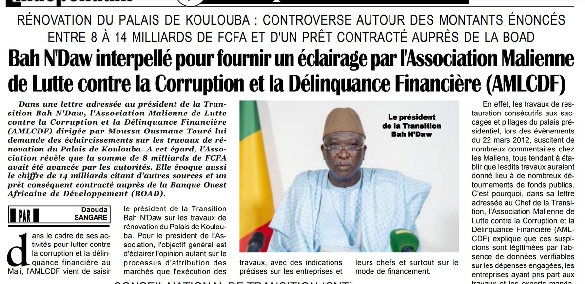AidonsM's tweet photo. 8 a 14 milliards pour retaper #Koulouba! Combien de #CSCOMs auraient pu etre equipes adequatement avec 1 telle somme? Eh Allah ou te ine ali doni!! Apres c'est pour venir dire qu'ils n'ont pas senti le fosse se creuser entre gouvernants et gouvernes! 😡😡😡 https://t.co/lN0VRjQuoY