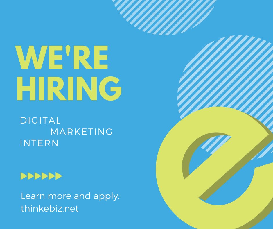 We are on the hunt for a new #Intern. See here for Full #job #spec: thinkebiz.net/digital-market…    #internjob 12 months/paid