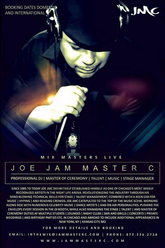 JMCMusicChicago's tweet photo. #alwaysinthemix #mixmasterslive Follow me DJ Joe "JMC" on FB and https://t.co/AUbTAbFwBB com Bio and mix samples available for booking info email mrjmc773@gmail.com No event is to big or small! https://t.co/j82qstW9We
