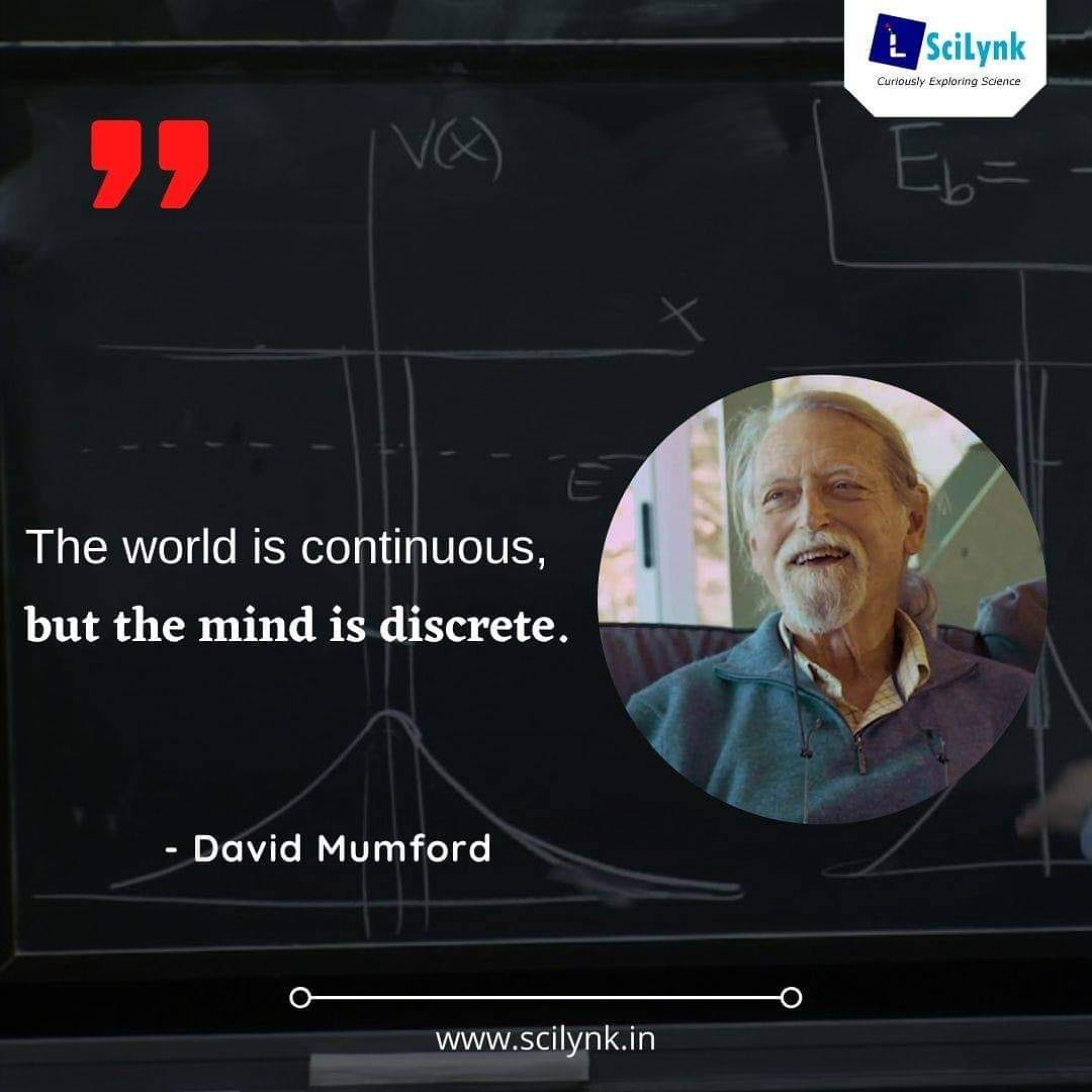 SciLynk's tweet photo. David Mumford is a mathematician renowned for development of geometric invariant theory in algebraic geometry is currently being applied to the quantum field theory and later research in pattern theory

#SciLynk
#curiously_exploring_science
#science #quote #quoteoftheday #quantum https://t.co/LNllW55uEK