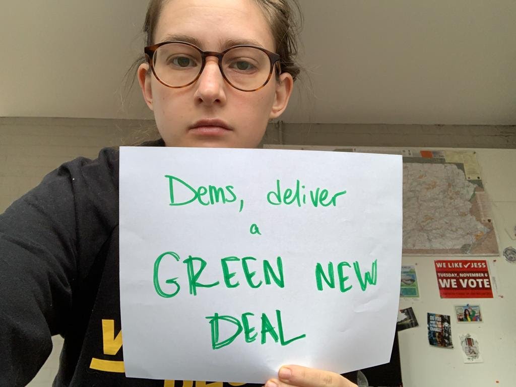 j_berkmanhill's tweet photo. With a trifecta, we must see #DemsDeliver on real legislation to help working people. Dems, deliver a Green New Deal! https://t.co/MljI75rfBH