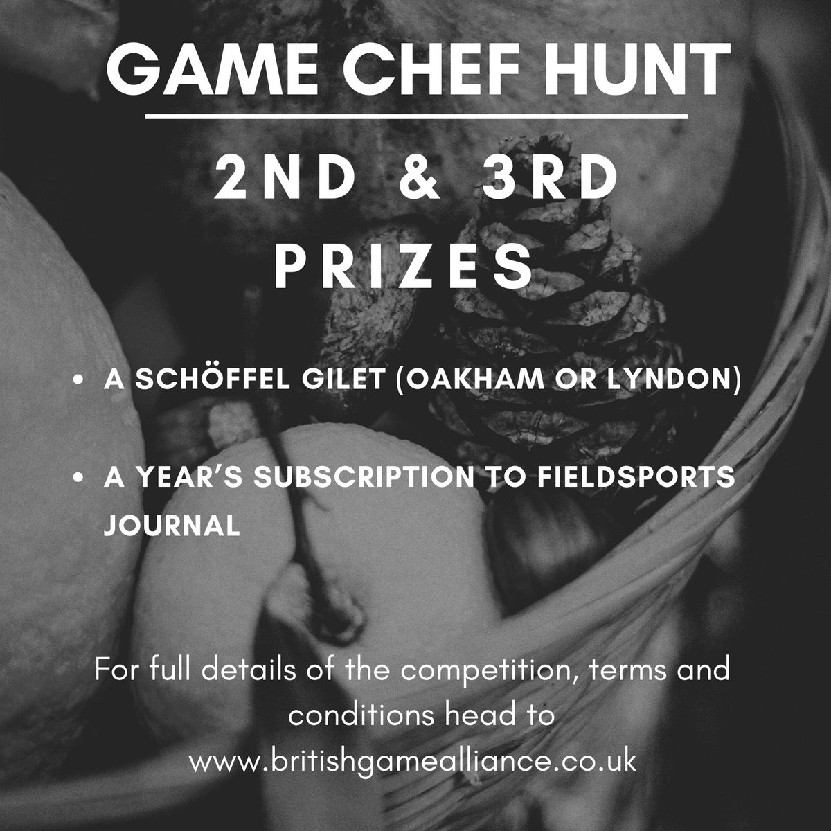 BackBritishGame's tweet photo. We are delighted to announce a new competition for under 21’s that love cooking with game – or those who wish to use Lockdown to learn how to cook game. The #GameChefHunt celebrates great game recipes and talent of young people, running 6th - 10th Feb. ⬇️

https://t.co/JIWFDK8Huu https://t.co/pjaMXTXSfu