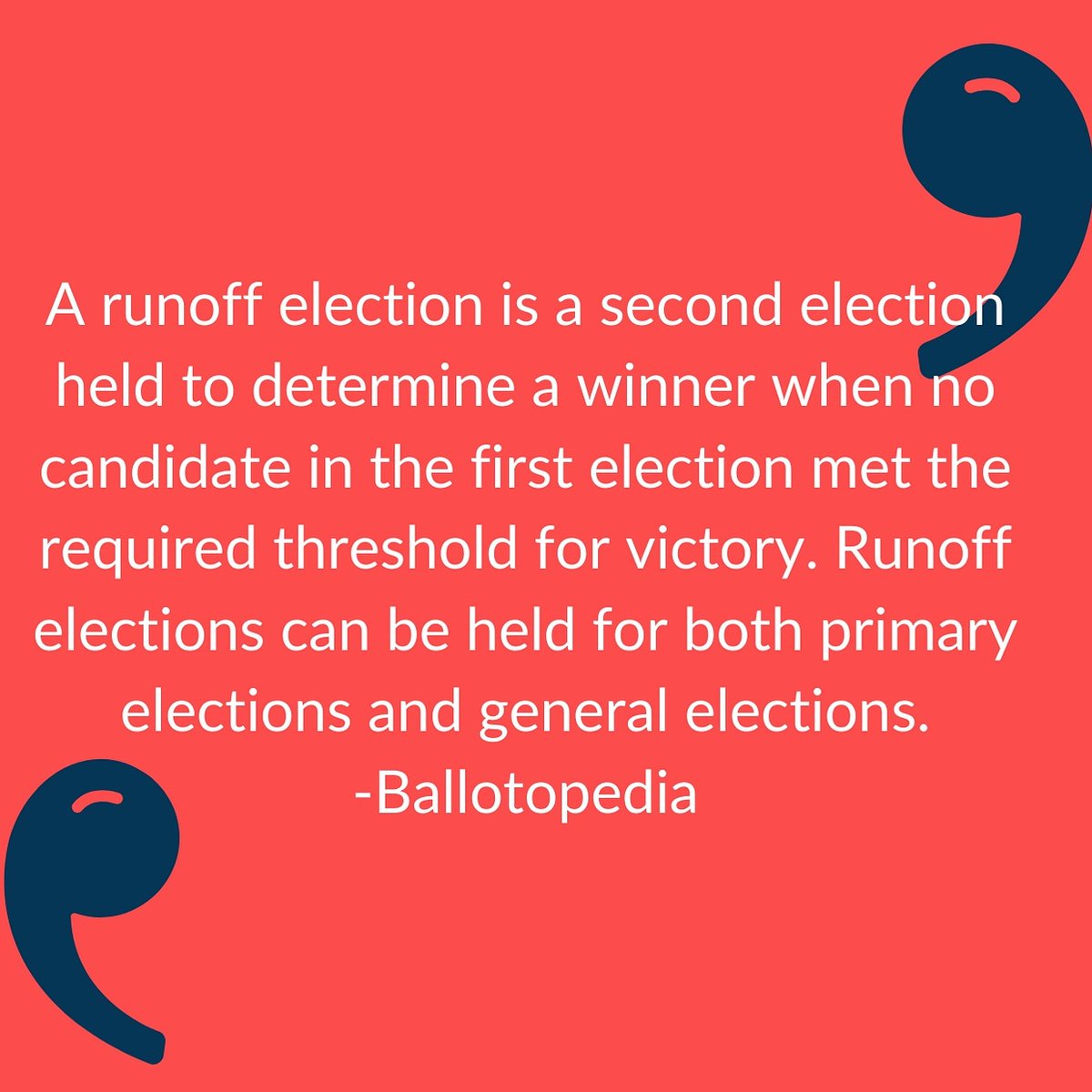 KnowTheVote1's tweet photo. 2/3 If and only if no one received over 50% of the general election vote. #knowthevote #Georgia #Louisiana #election https://t.co/Bj34yzO3vH